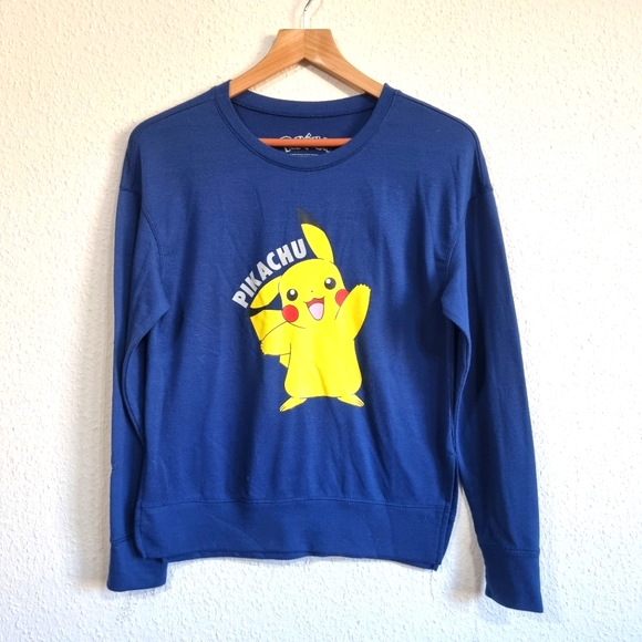 Universal Long Sleeve Blue Pikachu Shirt